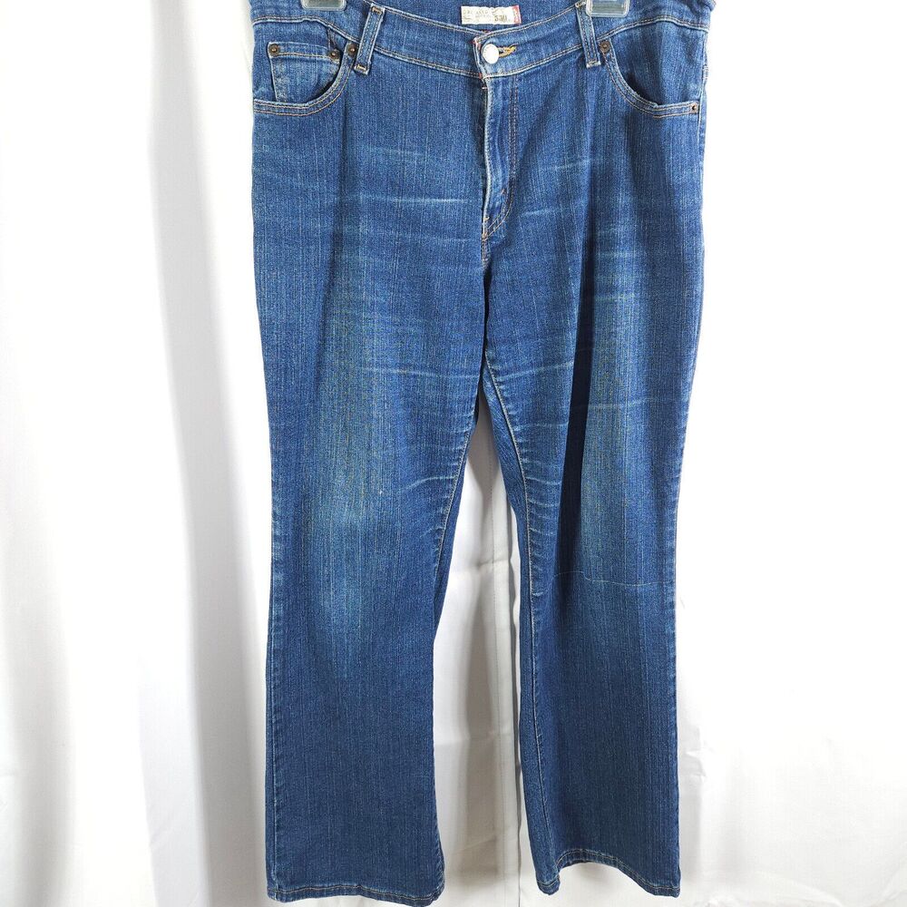 Levi's 550 Womens‎ 12 34x28 Blue Relaxed Fit Bootcut Jeans